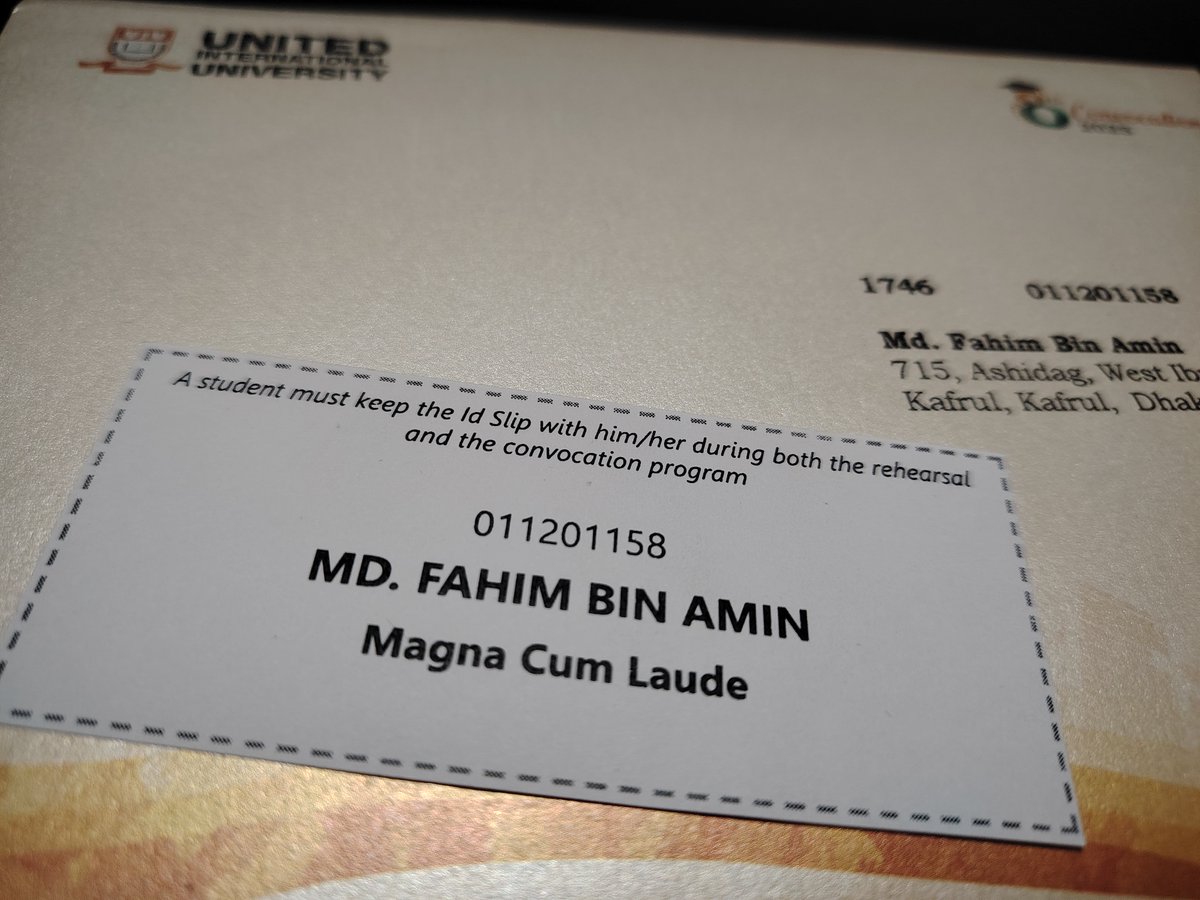 It looks like I've graduated with a Magna Cum Laude award. ✌️