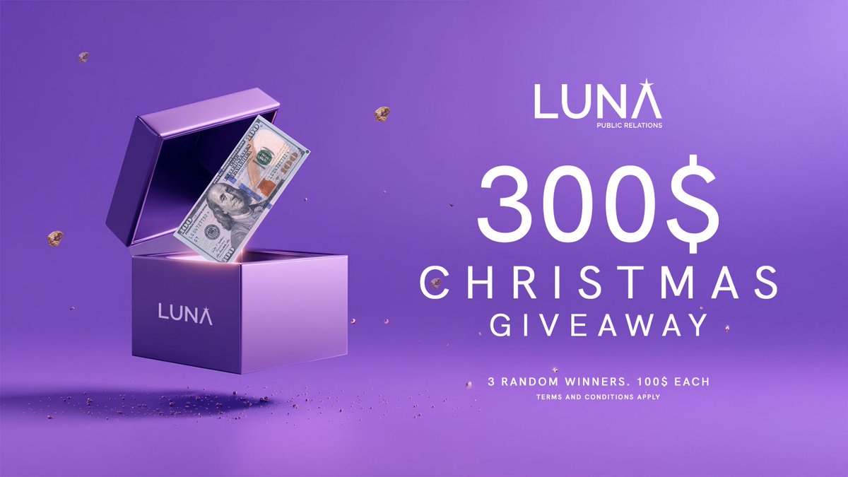 Christmas Giveaway 🎄

3 random winners. $100 each.

To enter:
• Like this post
• Repost
• Follow us

P.S. Winners will be announced on 30th Dec!

Good luck! 🎁