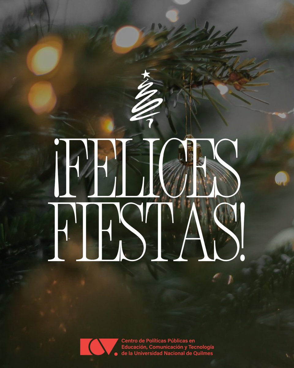 centroECT's tweet photo. La universidad pública es inclusión, calidad y derecho.

En tiempos de desfinanciamiento, la unidad es clave para defenderla.

✨ Felices fiestas✨

Sigamos cuidando y fortaleciendo la universidad pública.

@MTerelugo #UniversidadPública #EducaciónSuperior #DefenderLaUniversidad https://t.co/jNtpfLEWp4