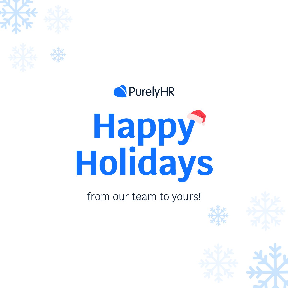 PurelyHRsoft's tweet photo. Happy Holidays from our team to yours. Wishing you a season of rest, reflection, and a successful year ahead.
#HappyHolidays #HR https://t.co/D2J0wCQuXw