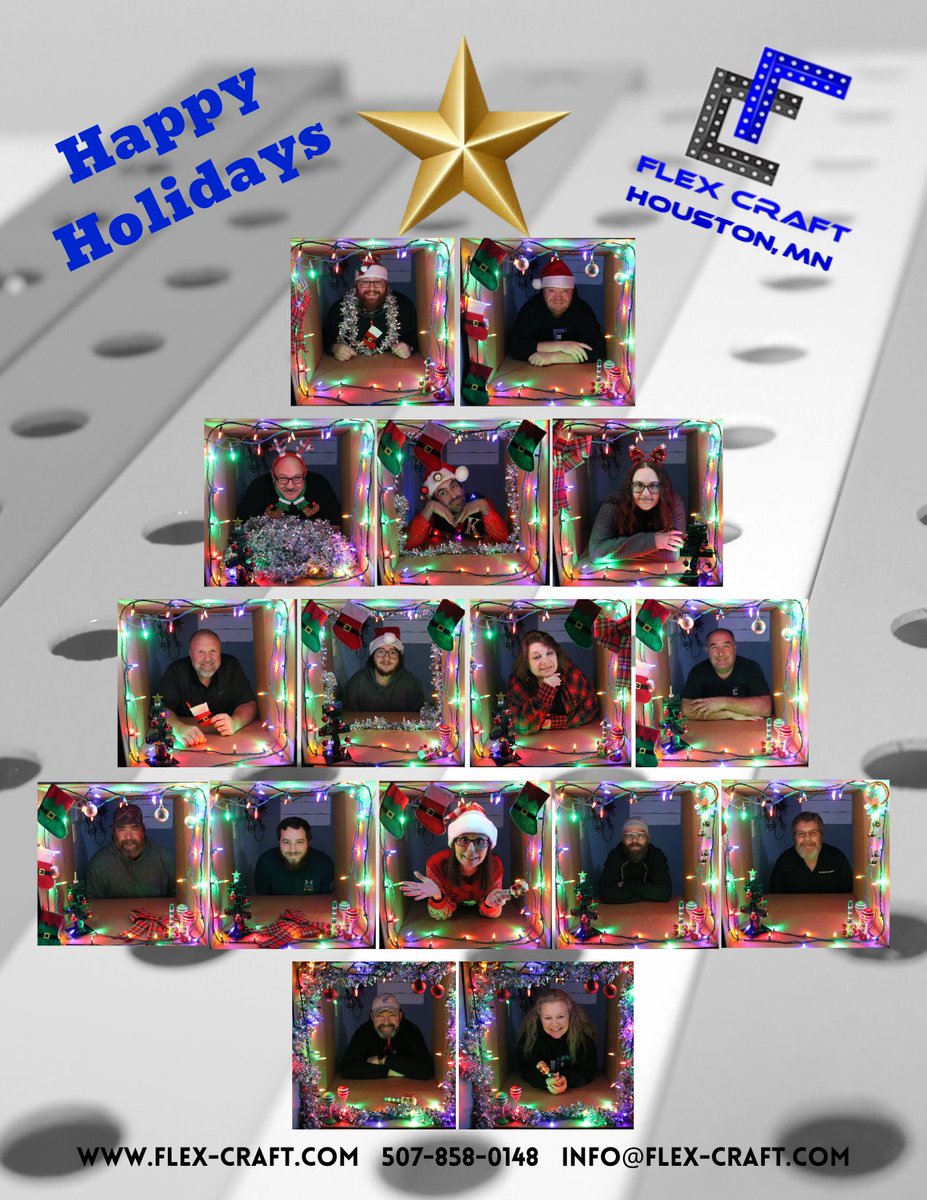 FlexCraft1's tweet photo. From our family to yours, Happy Holidays! https://t.co/U0kiu8ErNe