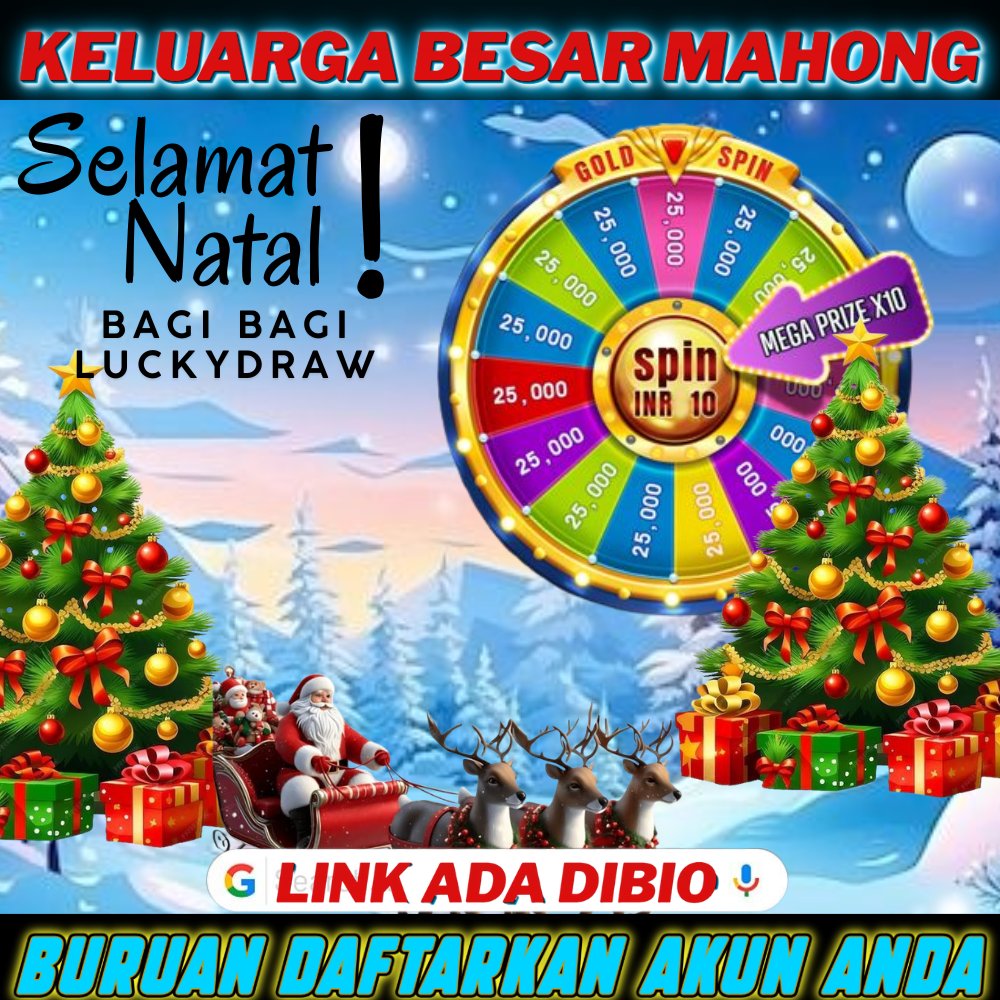 johortoto01's tweet photo. KELUARGA BESAR MAHONG MENGUCAPKAN SELAMAT HARI NATAL
BURUAN DAFTAR AKUN ANDA
LINK ADA DIBIO
#bosmahong #johortoto #bosangka #larasati4d #landaktoto #Bonengjitu #nenghoki #botakhoki #mahonggrup #situslengkap https://t.co/fUQCkyK3HI