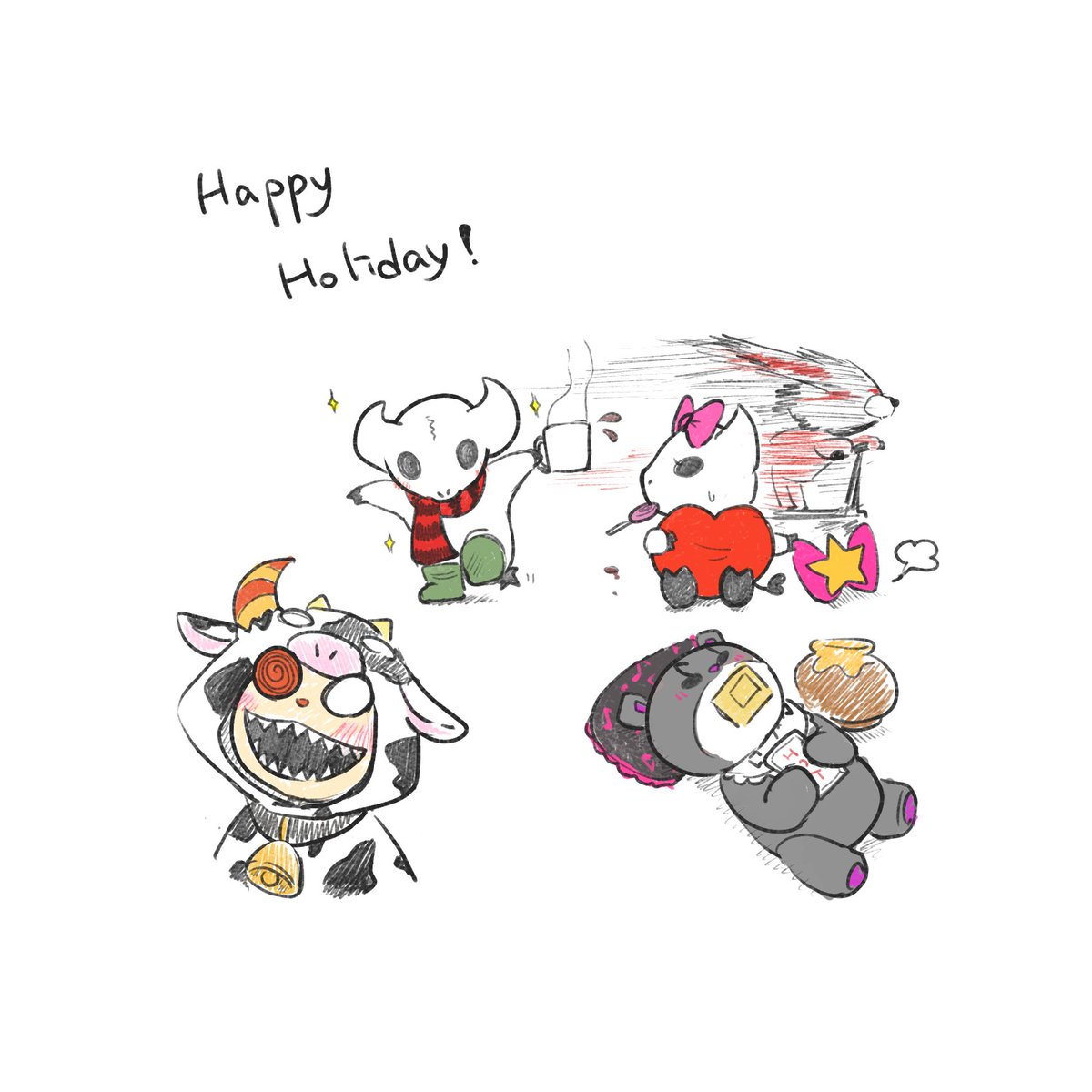 🎄✨️🐮🐮🎀🌀🧸🐰🎁