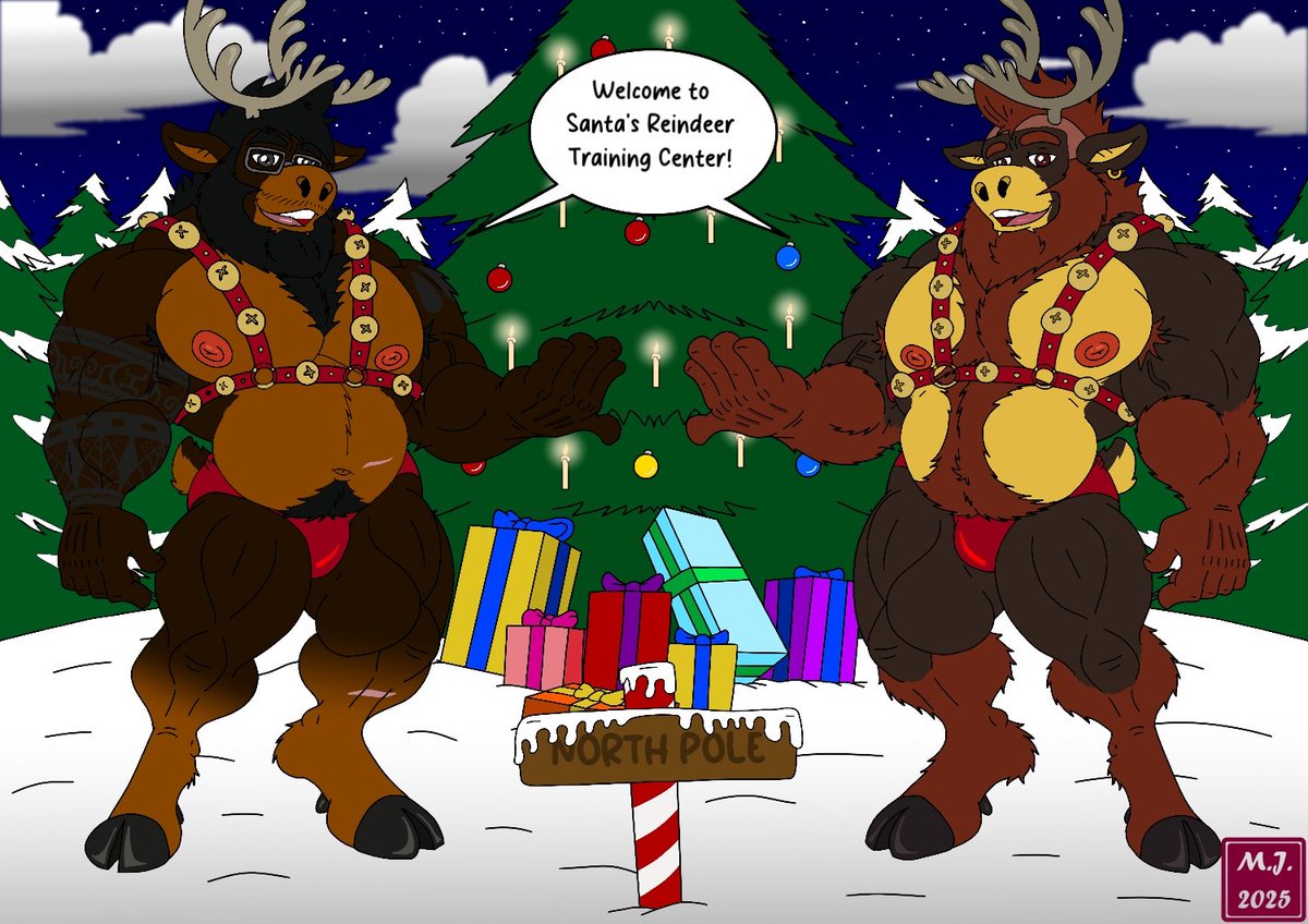 Christmas is approaching and Santa's reindeer training center needs recruits.