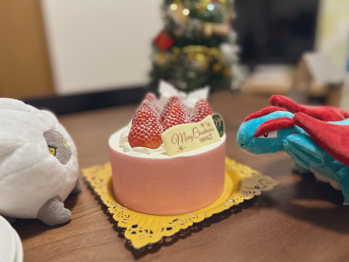 しゅうまいズ、クリスマスケーキだよ🎄🎂