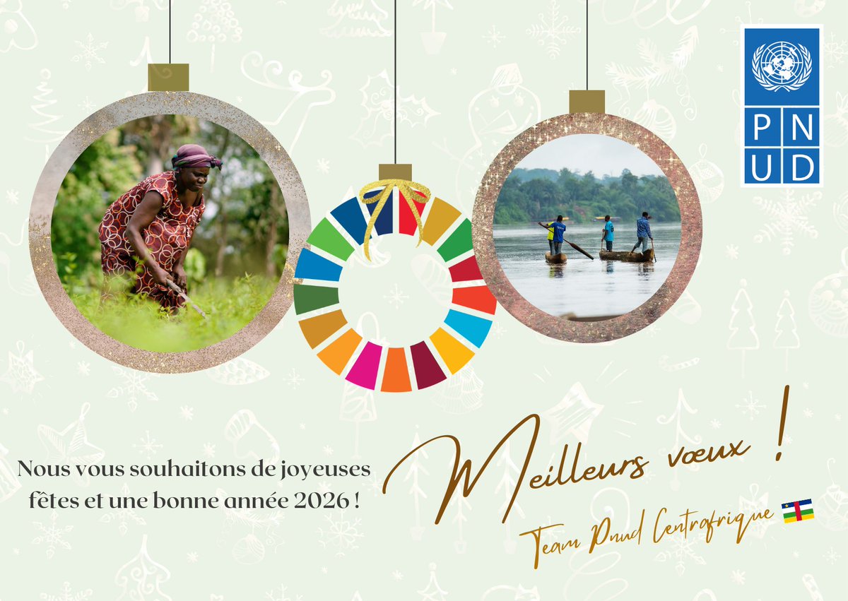 ✨ En cette période de fêtes, l'équipe du PNUD Centrafrique vous souhaite des moments de paix, de joie et de partage.

Joyeuses fêtes à toutes et à tous.