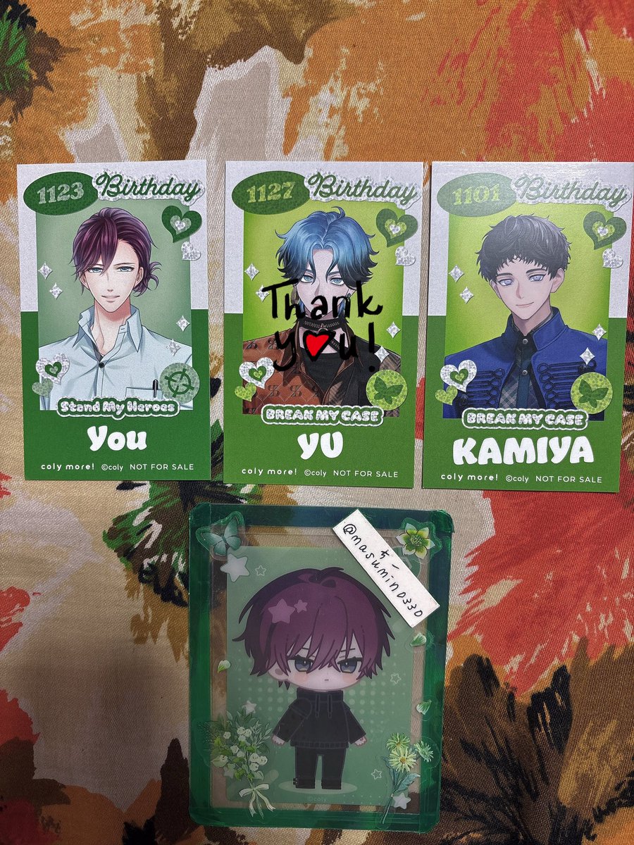交換】スタマイ ブレマイcolymore 特典 バースデーカード 譲:服部 神家