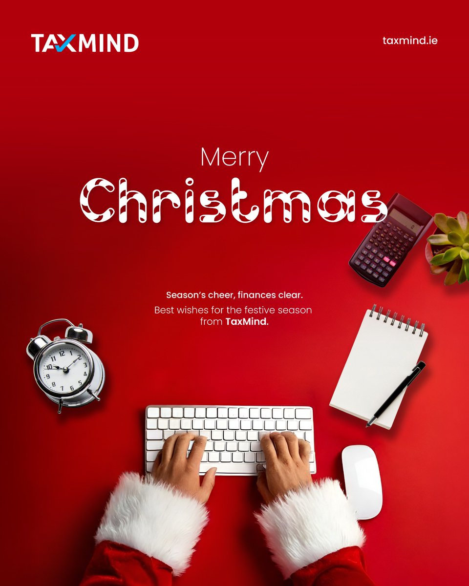 TaxmindIreland's tweet photo. Festive moments matter more when your finances are in order.

As the year comes to a close, we wish you a joyful Christmas and a financially confident New Year ahead.

Warm wishes from TaxMind

#MerryChristmas #SeasonsGreetings #TaxMind #TaxMindIreland #IrishBusiness https://t.co/WVnh6kgeVb