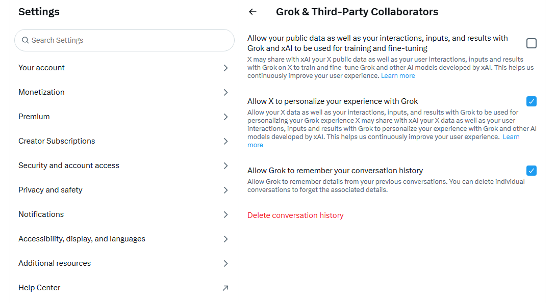 TrevesStudios's tweet image. If you don't want your posts used by Grok and other users for remixing, follow these steps: 

1. Go to your X Settings 
2. Privacy and Safety 
3. Grok &amp;amp; 3rd Party Collaborators 
4. Uncheck the box for "Allow your public data as well as your interactions...to be used for training…