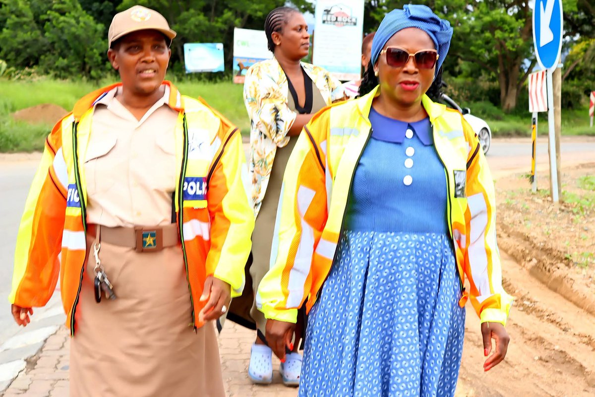 ANCLimpopo's tweet photo. #ANCGovtAtWork | Prioritising the safety of road users through strengthened traffic visibility and law enforcement during the festive season, Limpopo MEC for Social Development Comrade Florence Radzilani joined Limpopo Traffic Officers and the South African Police Service at the N1 Makhado Traffic Circle, while MEC for Public Works, Roads and Infrastructure Comrade Tonny Rachoene joined traffic enforcement operations on the R37 outside Lebowakgomo.

These interventions form part of ongoing efforts by the ANC-led Limpopo Provincial Government to ensure road safety, improve traffic flow and protect all road users, in line with the ANC’s call on its deployees to intensify visibility, traffic management and law enforcement across the province.
[PICS: LimGovt]
#LetsDoMoreTogether