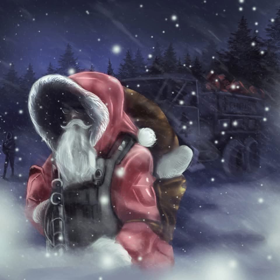 JamesHu27192912's tweet photo. 'Twas the night before Christmas, he lived all alone,

in a one bedroom house made of plaster and stone.

I had come down the chimney with presents to give,

and to see just who in this little house lived.

As I looked all about, a strange sight I did see,

No tinsel, no presents, not even a tree.

No Stockings by mantle, just boots filled with sand,

On the wall hung pictures of far distant lands.

With medals and badges, awards of all kinds,

A sobering thought came through my mind.

For this house was different, it was dark and dreary,

 The home of a soldier, I could now see clearly.

The soldier lay sleeping, silent, alone,

Curled up on the floor in this one bedroom home.

The face was so gentle, the room in such disorder,

Not how I picture a United States Soldier.

Was this the hero of whom I'd just read?

Curled up on a poncho, the floor for a bed?

I realized the families that I saw this night,

owed their lives to these soldiers who were willing to fight.

Soon round the world, the children would play,

and grownups would celebrate a bright Christmas day.

They all enjoyed freedom each month of the year,

because of the soldiers, like the one lying here.

I couldn't help wondering how many lay alone,

on a cold Christmas Eve in a land far from home.

The very thought brought a tear to my eye,

I dropped to one knee and started to cry.

The soldier awakened and I heard a rough voice,

"Santa don't cry, for this life is my choice".

I fight for freedom, I don't ask for more,

My life is my God, my country, my corps."

The soldier rolled over and drifted to sleep,

I couldn't control it, I continued to weep.

I kept watch for hours, so silent and still,

as we both shivered from the cold night's chill.

I didn't want to leave, on that cold, dark night,

this guardian of honor, so willing to fight.

Then the soldier rolled over, with a voice soft and pure,

whispered, "Carry on Santa...., It's Christmas Day...., All is secure.

One look at my watch, and I knew he was right,

Merry Christmas my friend.... and to all a Good Night.

                        ~ Author Unknown *~