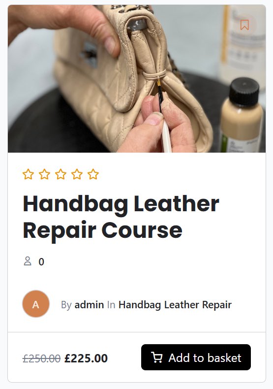 leatherrepairuk's tweet image. Turn handbag restoration into a profitable skill — without closing your business for training. Learn online, on your terms.
M
👉 leathertrainingcourse.com

#ELearningCourses #CreativeBusiness #ProfessionalSkills