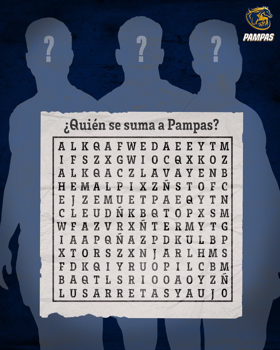 ¡Cinco nombres del equipo 2026 se esconden en esta sopa de letras! 🐎 ¿Los encontraste? 

🔜 Anuncio de plantel
⏰ 13:00 h