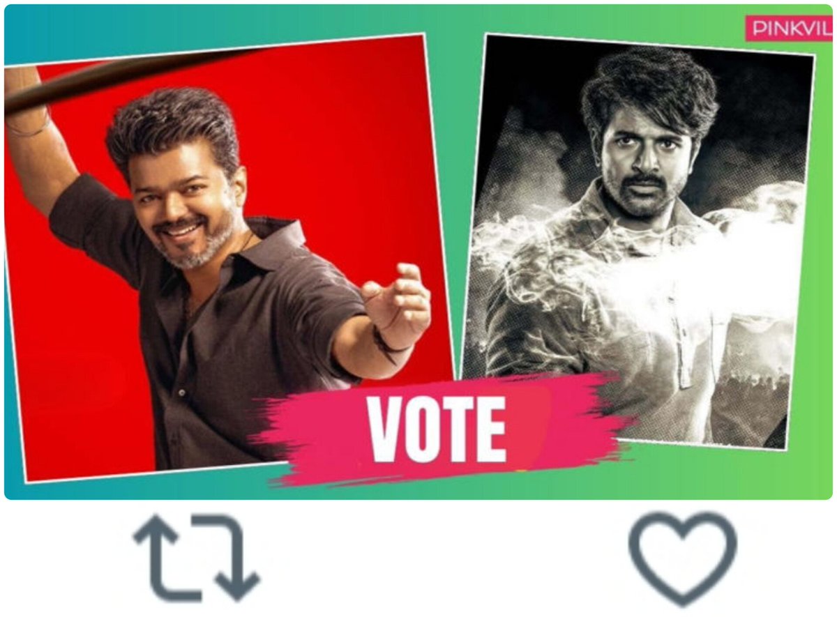 TOlMovies's tweet photo. Who is eligible for the clash?

     🔃@ActorVijay    ❤️@Siva_Kartikeyan https://t.co/541NpEEAfx