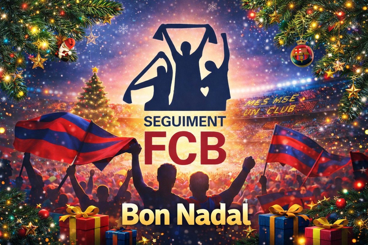 SeguimentFCB's tweet image. Bones Festes‼️🎄😘