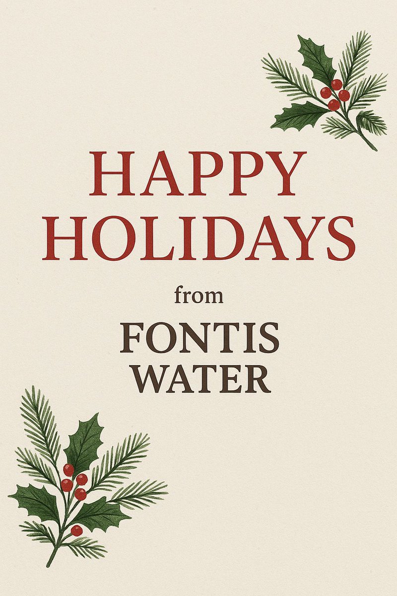 FontisWater's tweet image. Merry Christmas and Happy Holidays from Fontis Water 🎄 🕎 ☃️