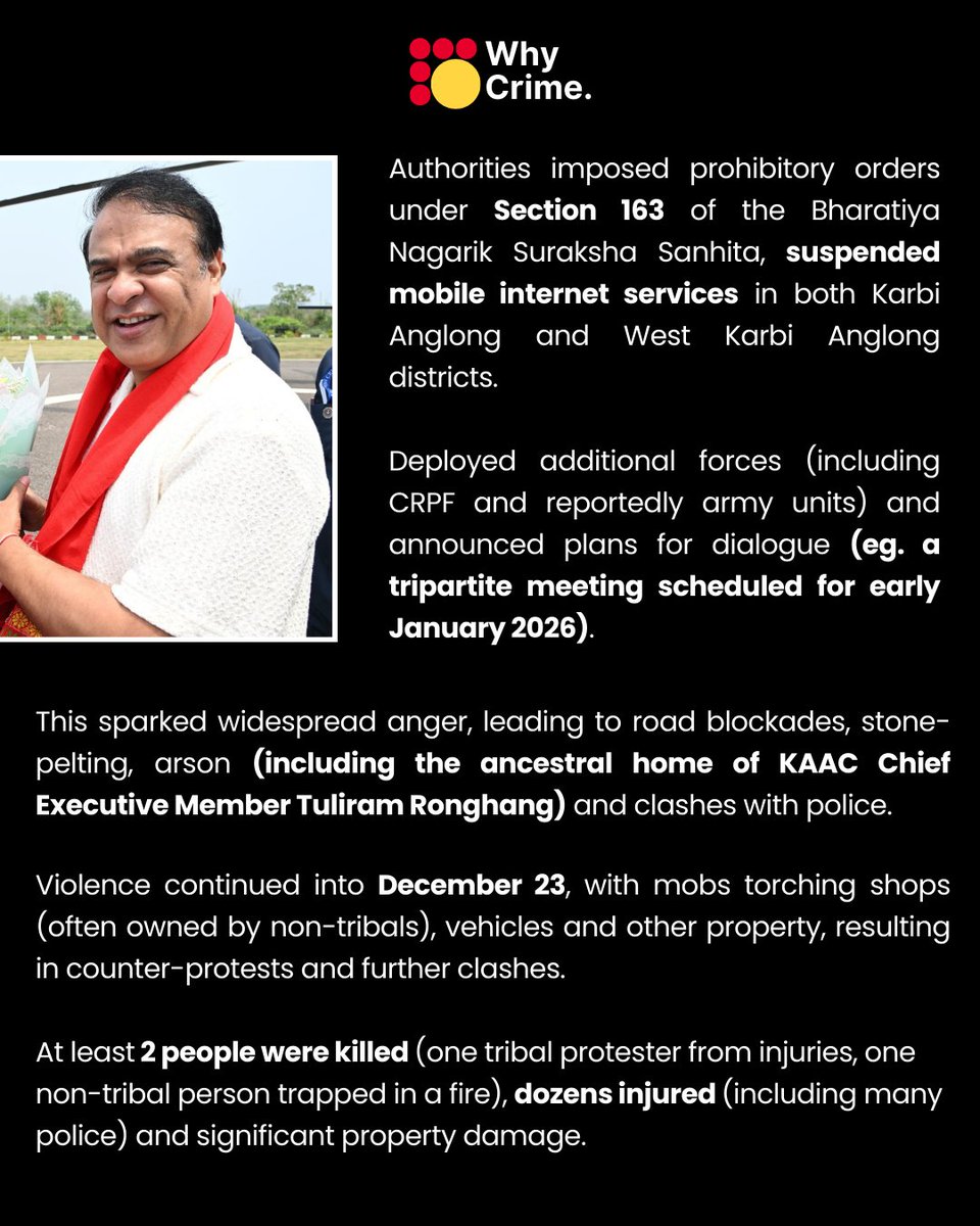 WhyNeews's tweet photo. What is happening in Northeast India that the country is unaware of?

Why is Karbi Anglong protesting violently?

READ MORE: https://t.co/sHZy4qI4US https://t.co/fuPGQCNFI0