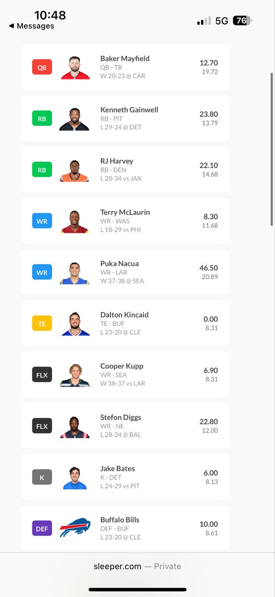 XplainZero's tweet photo. Easily worst team I’ve ever assembled, just made the championship. 12 man dynasty. https://t.co/51aaLaZDxH