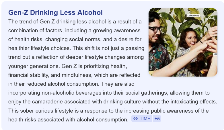 <a href="/Suzierizzo1/">Suzie rizzio</a> No dumbass. The largest generation is NOT drinking. It is affecting all companies and bars in America. Has there been some tariff effect, yes, but the core issue is reduced consumption.
