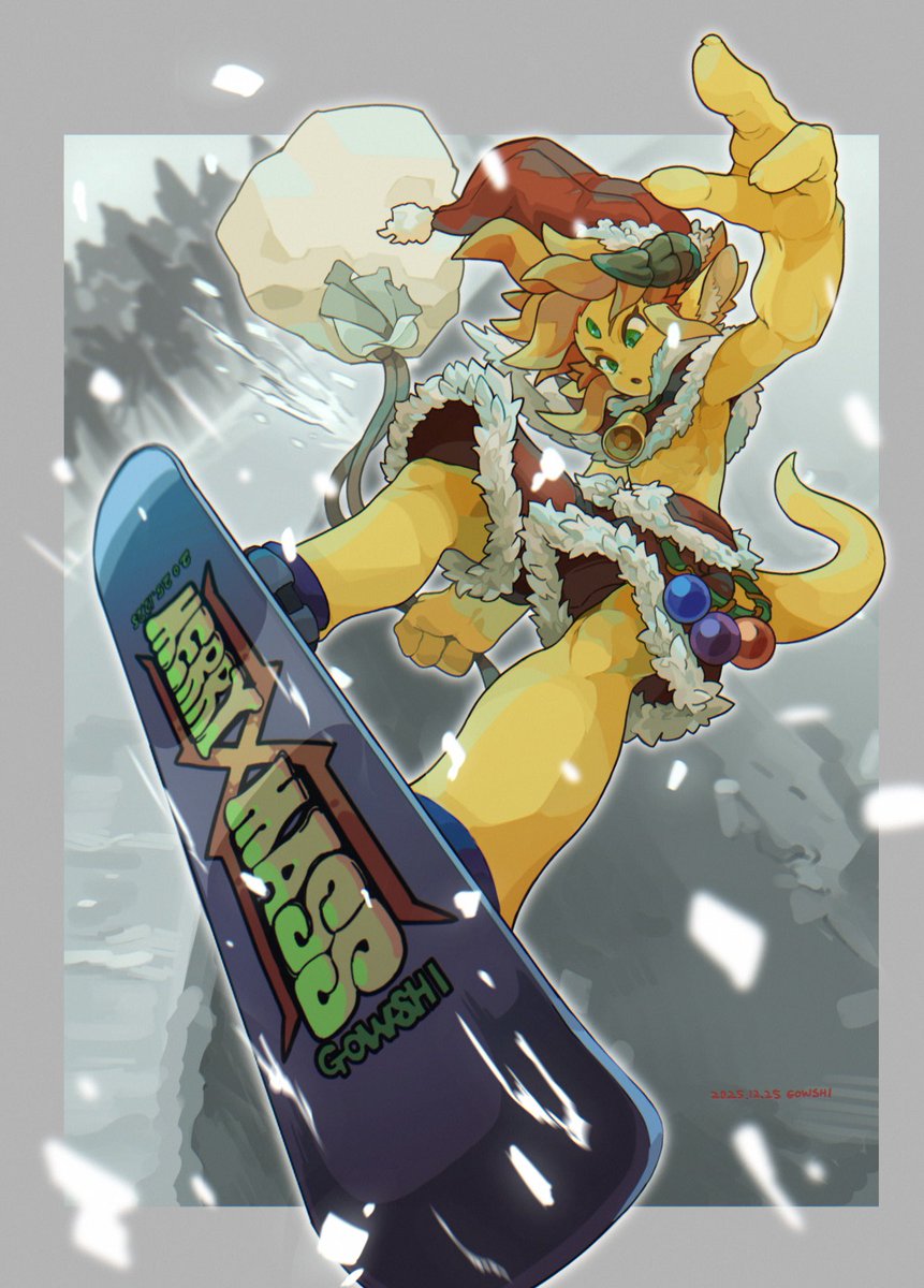 恒例のサンタリシュウくん