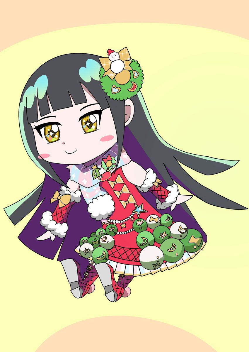 つむぎ様 つむぎちゃんの生誕祭イラスト描きました！❄️🎁 今回はクリスマス