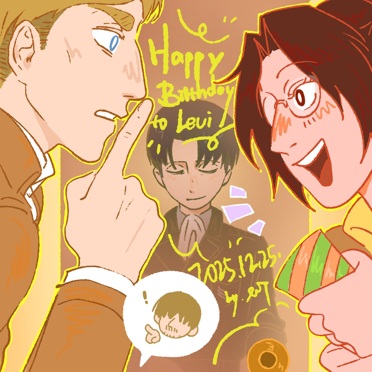 WT_wutong's tweet image. Happy Birthday to Levi🎂🎄
2025.12.25.🎉