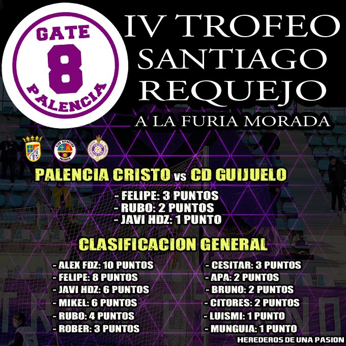 Gate 8 Palencia

IV TROFEO SANTIAGO REQUEJO

<a href="/Gate8palencia/">Gate 8</a> <a href="/PalenciaCristo/">Palencia Cristo Atl.</a>
#SomosPalencia #PocosPeroLocos