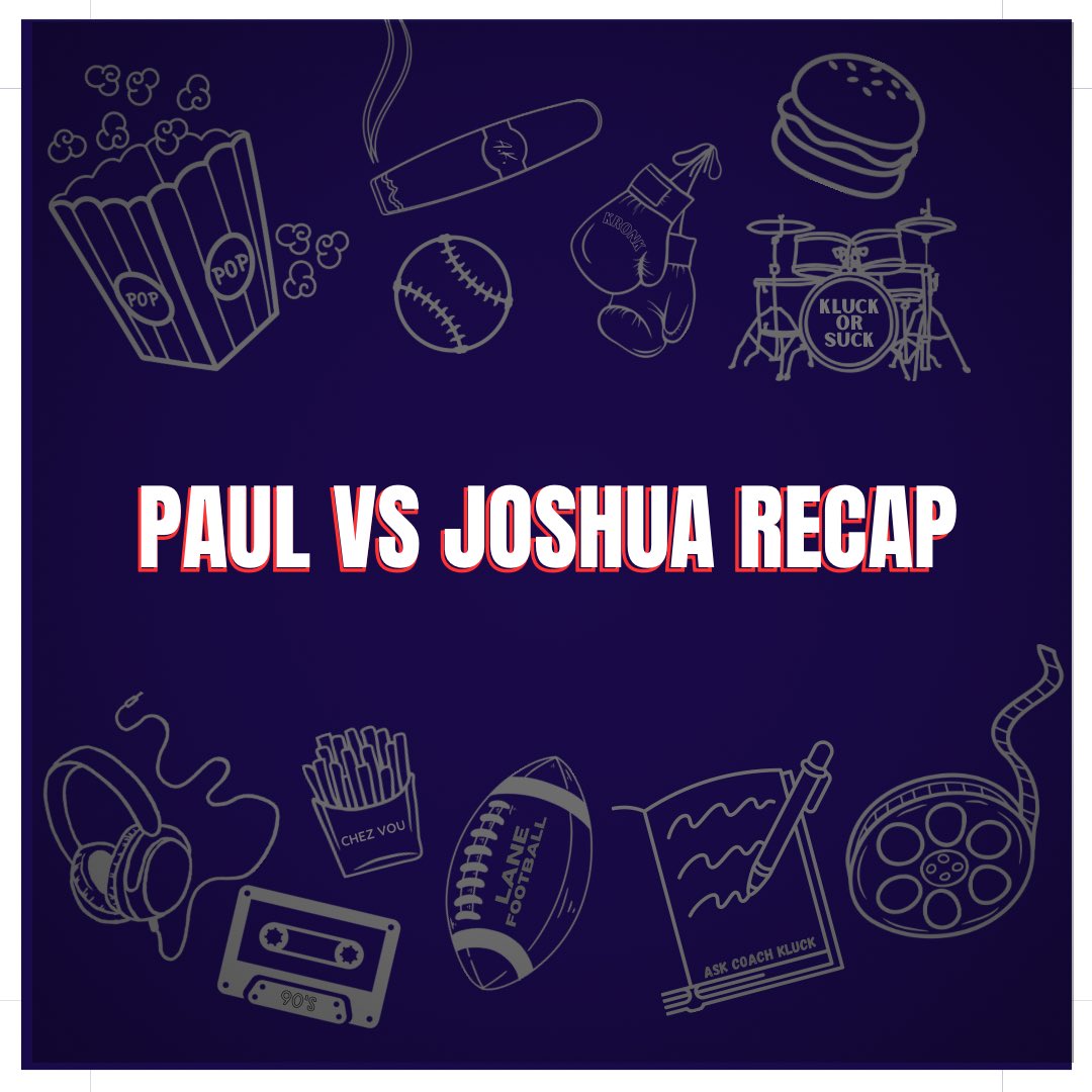 kluckcast's tweet image. TODAY'S EPISODE TOPICS INCLUDE:
- Paul/Joshua fight
- Being proud of your work