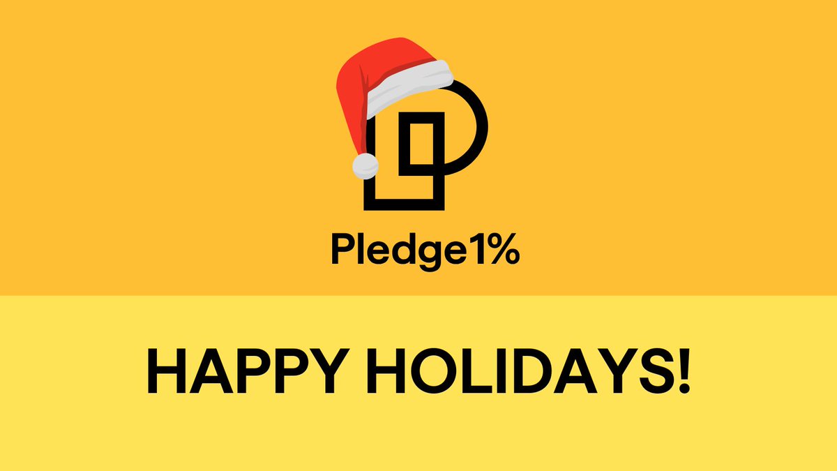 Happy Holidays! ❄️

Turn your holiday generosity into year-round impact. Join the Pledge 1% movement and integrate giving into your business today: pledge1percent.org 

#Pledge1 #HappyHolidays