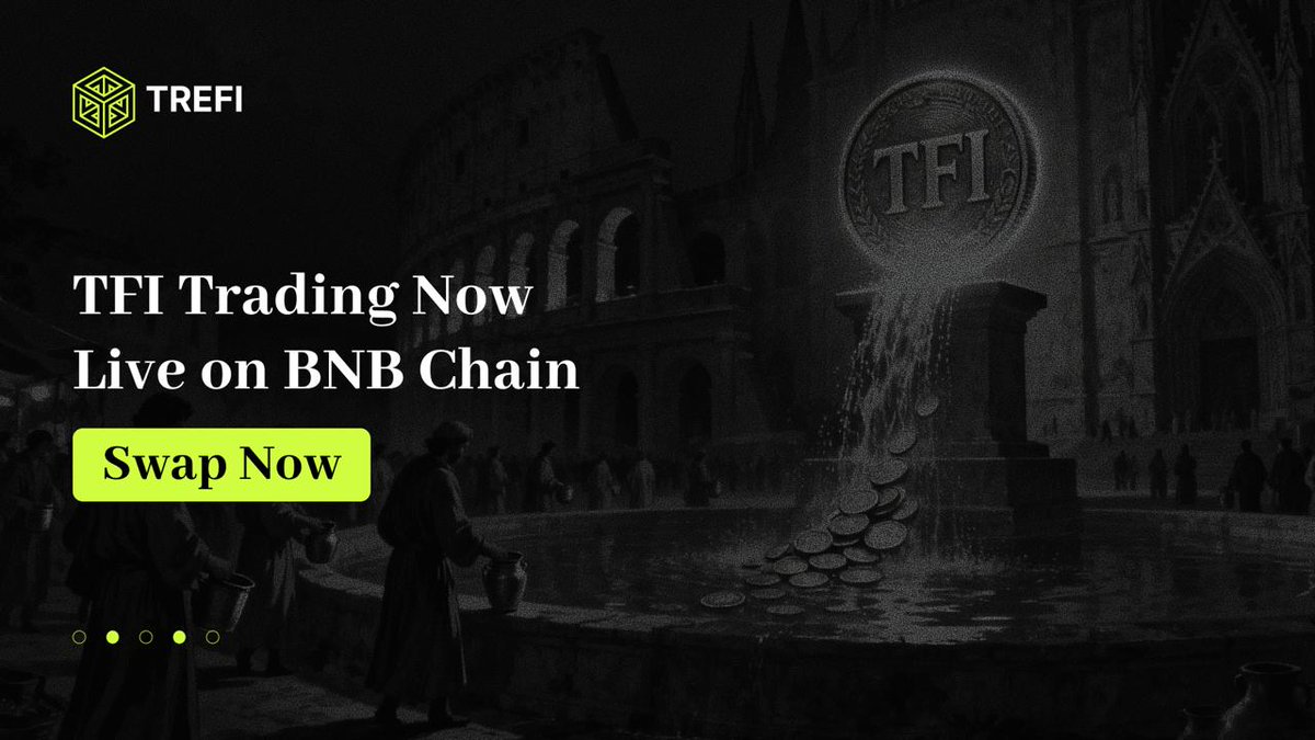 TreFiProtocol's tweet image. 🥳 $TFI Is Officially Live for Trading now

Excited to announce that #TFI is now officially open for trading.

Users can swap $TFI directly on #PancakeSwap, marking TreFi’s transition into real on-chain circulation and open market price discovery. ✅

📍 #TFI Contract Address:…