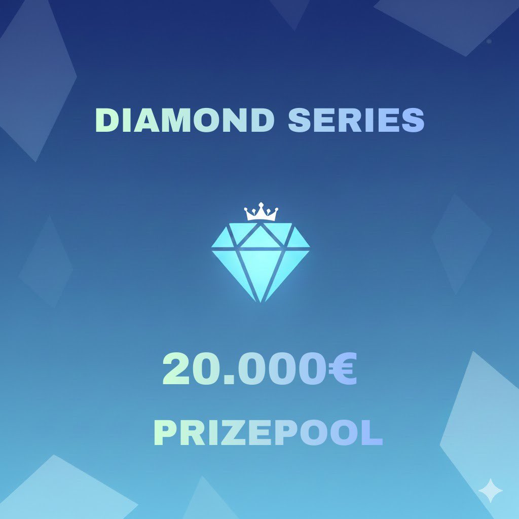 rikiihhhhh's tweet image. 💎 DIAMOND SERIES | FORTNITE
🏆 €20,000 Prize Pool (10K Solo / 10K Squad)
🎮 Dec 29 Solo Open 17:00–20:00
• 80 Qualified
⭐ 20 Invited (Pro &amp;amp; Creators)
👥 Dec 30 Squad Open 17:00–20:00
• 20 Qualified
⭐ 5 Invited (Pro &amp;amp; Creators)
🔥 Finals Solo &amp;amp; Squad Jan 2, 2026
⏰…
