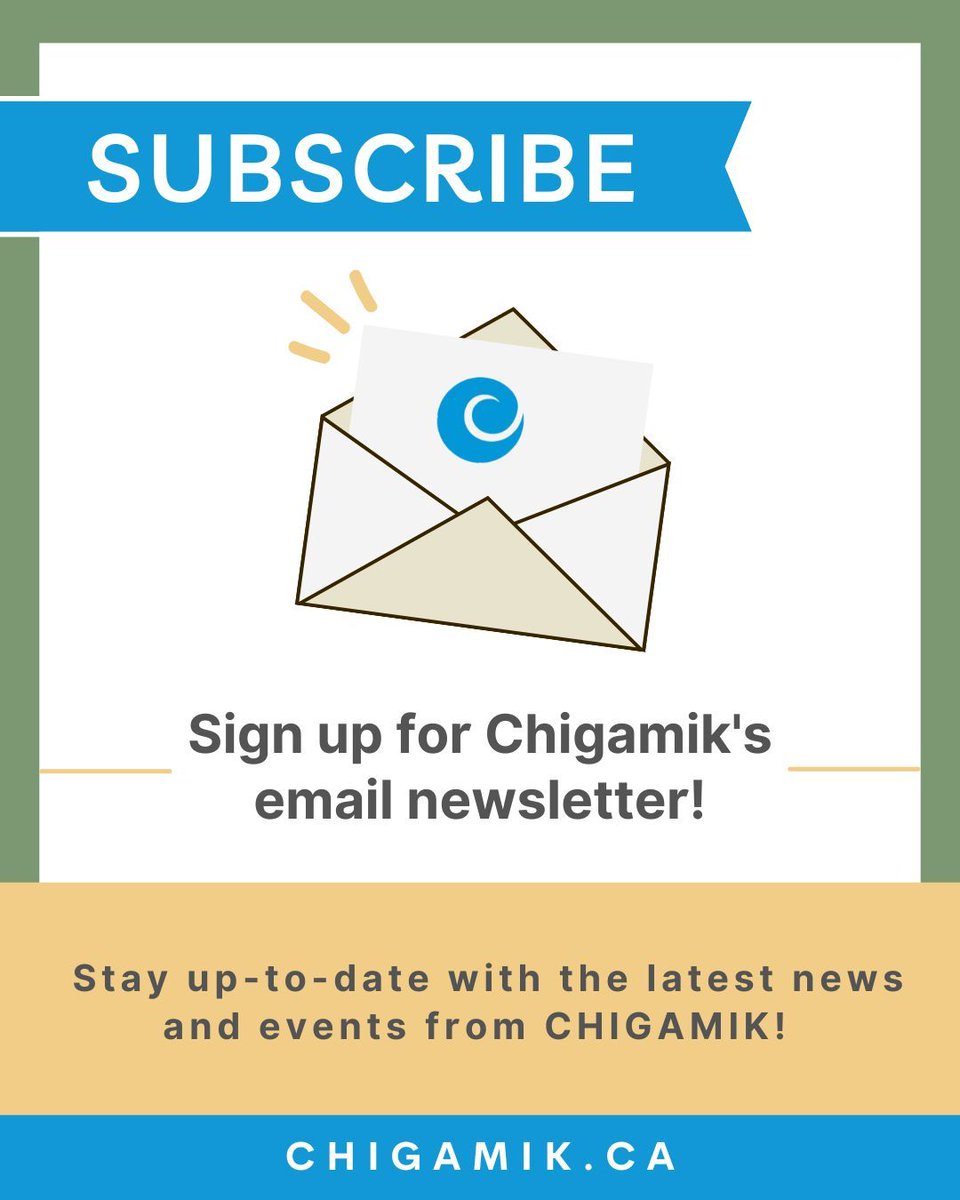 📬 Stay connected with what’s happening in the community!

Get the latest updates about new programs, services and initiatives delivered right to your inbox.

📢 Sign up today and never miss an update: chigamik.ca/en/newsletters

#CommunityNewsletter #StayConnected #CHIGAMIK