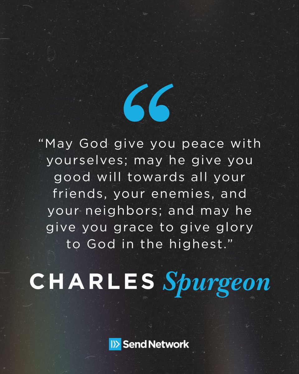 sendnetwork's tweet image. Peace within. Grace toward others. Glory to God.

Lord, make it so.