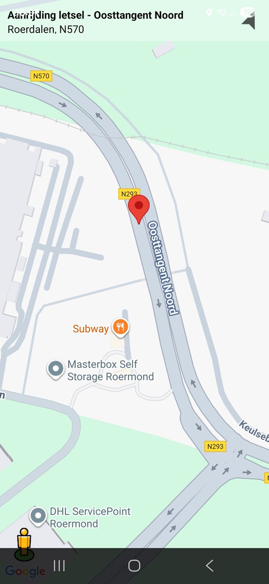 112 melding Ongeval wegvervoer op Oosttangent Noord in Roermond