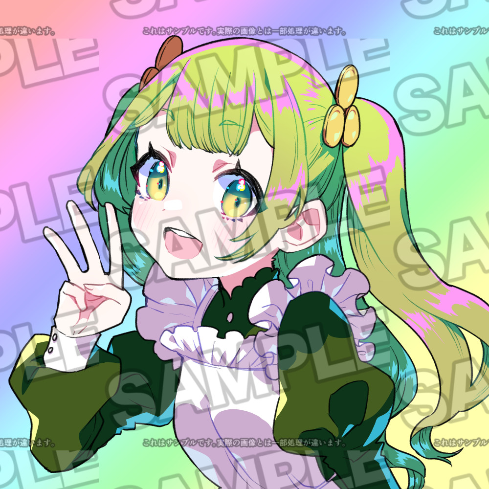 mao_DBmiyuki's tweet image. ウォーターマークとノイズを入れたもの（クリスタでの設定）
これでどうなるか確認してみるである