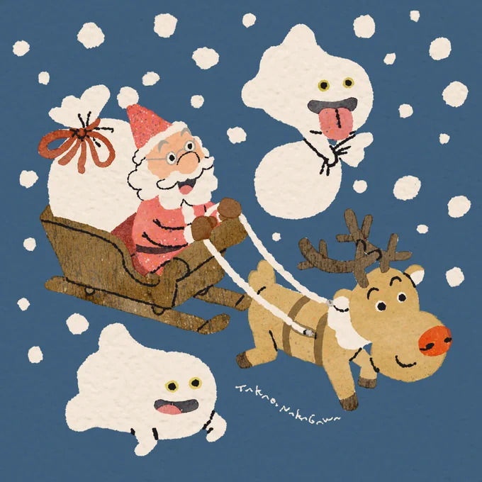 「プレゼント配り中」 #HappyHolidays