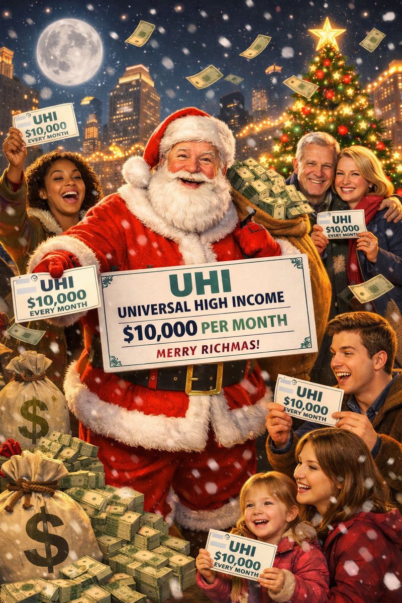 May Santa bring Universal High Income to all of us🎄🎅🏼
$UHI