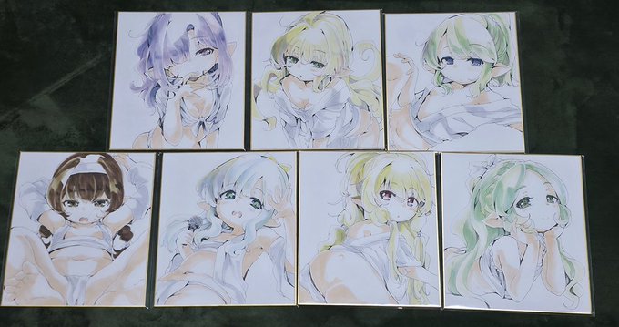 コミケのハーヴィン色紙全部描いたよ 