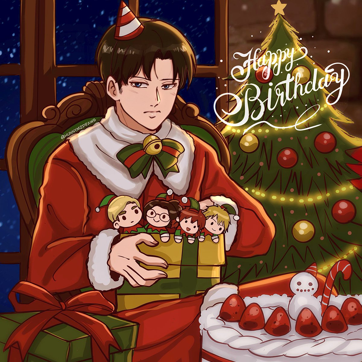 hunnymzdraws's tweet image. Happy birthday Levi 
#進撃の巨人 #AttackOnTitan