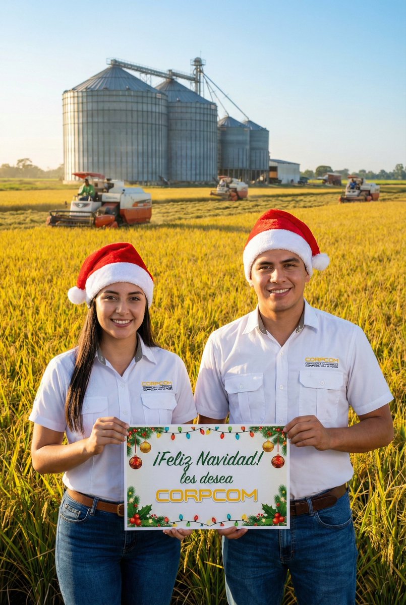 La Corporación de Industriales Arroceros del Ecuador "CORPCOM" sus directivos, socios y colaboradores, les desean una 🤶 Feliz Navidad 🎅. Que el espíritu de amor y paz de la Navidad nos acompañe durante todo el año.

#Navidad #navidad2025 #feliznavidad2025