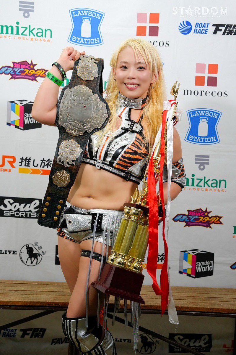 Mizm0ri's tweet image. 第28代ハイスピード王者になりました

みんなが信じてくれたのすごく届いてた

本当に、本当に、、ありがとう

#STARDOM
#パインスピード