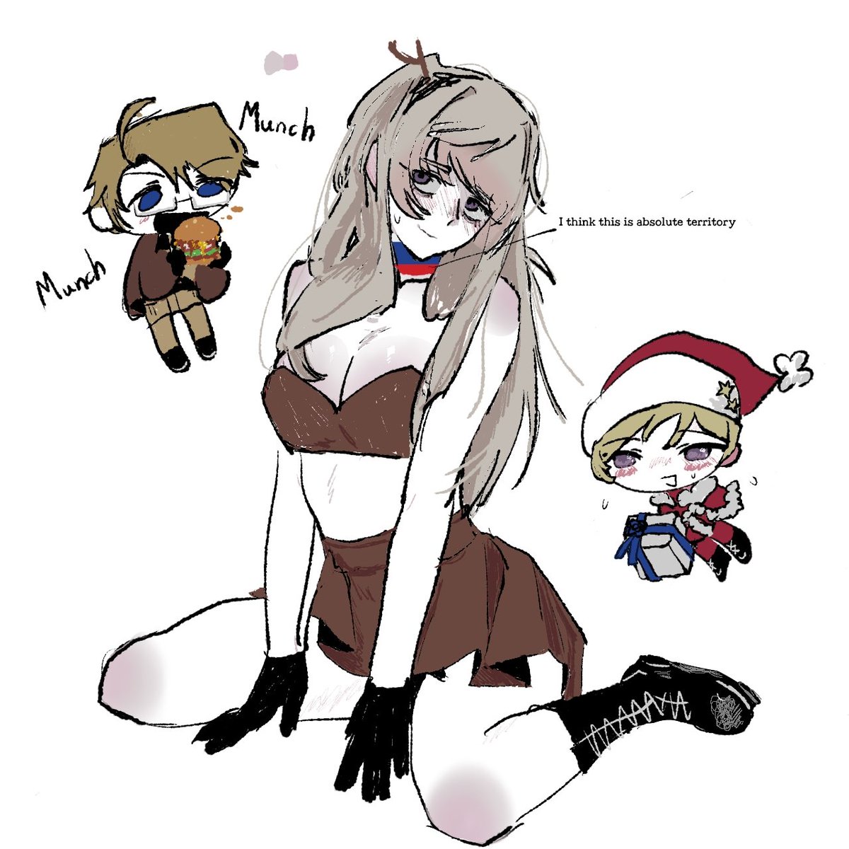 66beheading99's tweet photo. (Maybe)RusAme with 🇫🇮💕, Merry christmas🎄
#hetalia https://t.co/vO6wzrRu0D