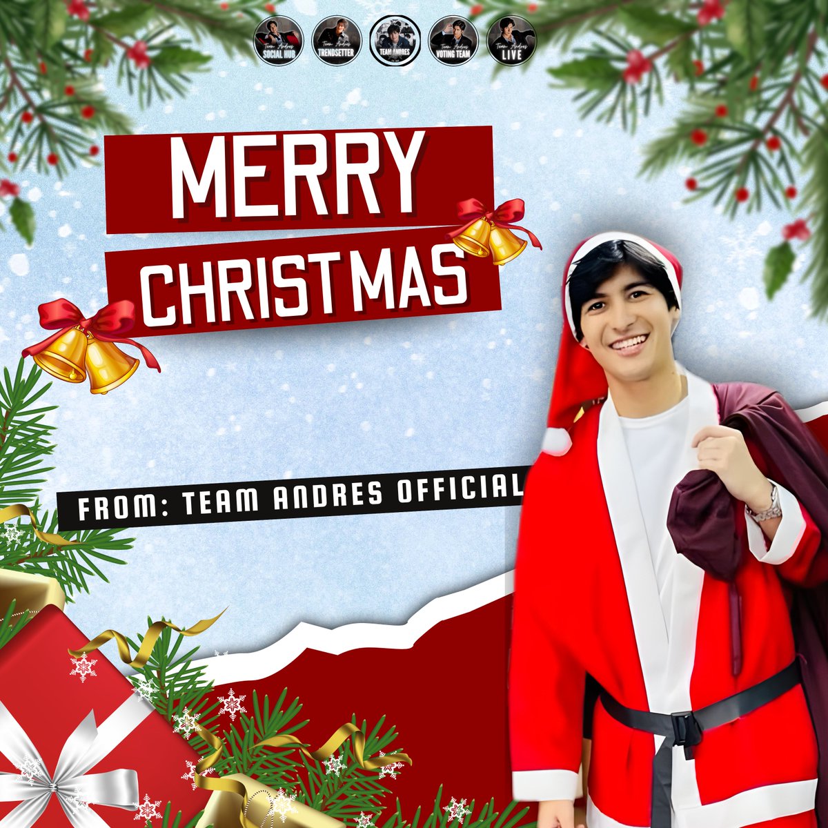 TeamAndresOFC's tweet photo. MERRY CHRISTMAS, KNIGHTS! 🎄

May your day be filled with joy, laughter, and love. May the season bring you happiness. And this season, let's all choose to be kind and nice to everybody. May God bless your family abundantly! 🧡 https://t.co/Reo86ZkqVA