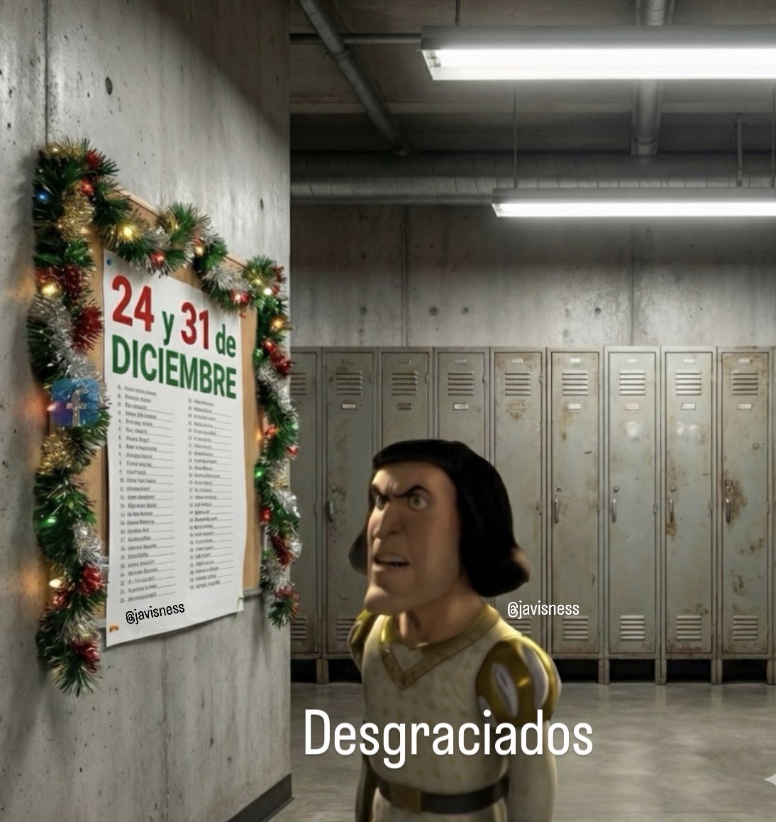 Yo viendo que estoy en la lista de los que chambean el 24 y 31.