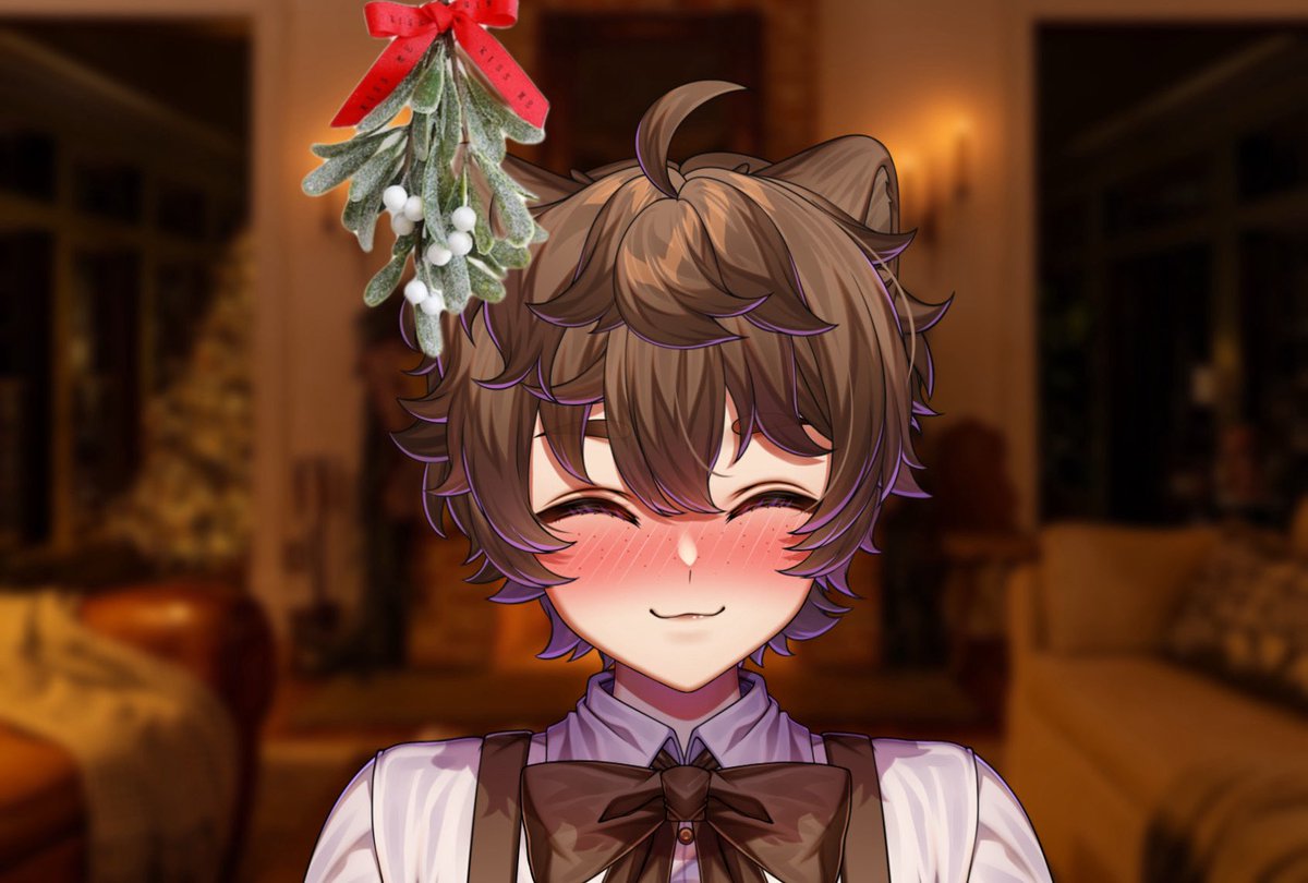 FrillyVT's tweet image. POV: we are under the mistletoe so I bite u really hard and it gives u 30 years of good luck :3

Merry Christmas!! 🎄❤️