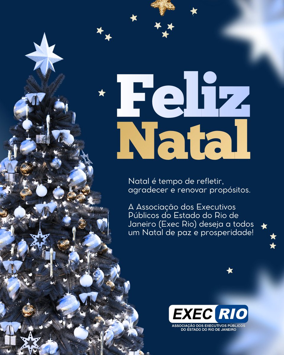 execrio's tweet image. 🎄✨ Que o Natal renove nossa esperança, fortaleça o compromisso com o serviço público e inspire um novo ano de realizações para o Estado do Rio de Janeiro.

A Exec Rio deseja boas festas a todos! 🤝🌟
