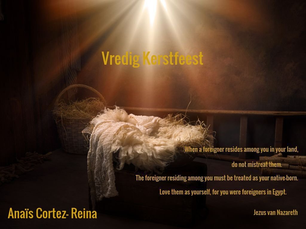 Beste mensen wens jullie mooie feestdagen en jullie geloof interesseert mij niet want uiteindelijk, die geloven  bidden allemaal tot een God. Wees barmhartig en heet een mens in nood welkom.