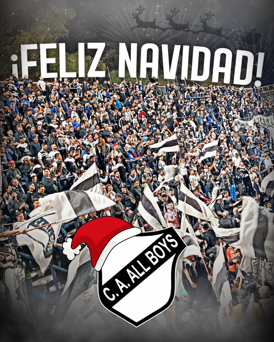 caallboys's tweet image. 🎄🎅 ¡Felices fiestas! 🎅🎄

De parte de #AllBoys para toda la familia blanca y negra, les deseamos una feliz Navidad ✨️🎆

🤍🖤 #SoyDeAllBoys 🖤🤍