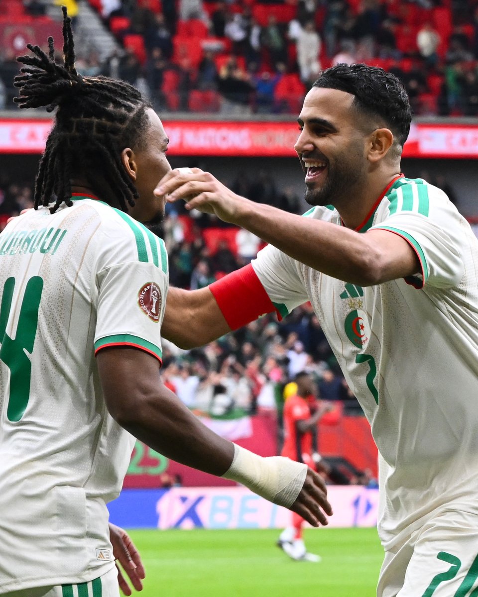 Riyad Mahrez scores just two minutes into Algeria's opening game ⚡️

He has now scored in four different AFCON tournaments.