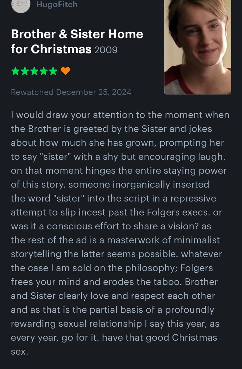 kickfliptomboys's tweet image. Shoutout the dude on letterboxd using this commercial as a polemic for his support of incest